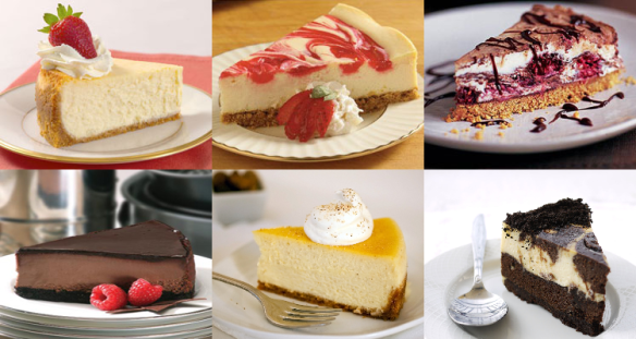 A choice collection of creamy cheesecake cuts, all available through Gourmet Secrets' online shopping experience!