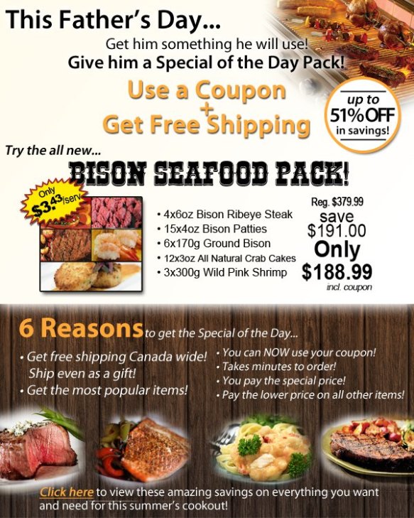 The brand new Bison Seafood pack!
